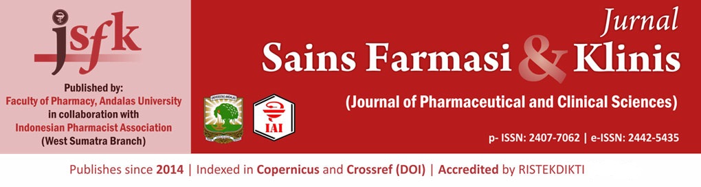Cover Jurnal Sains Farmasi & Klinis